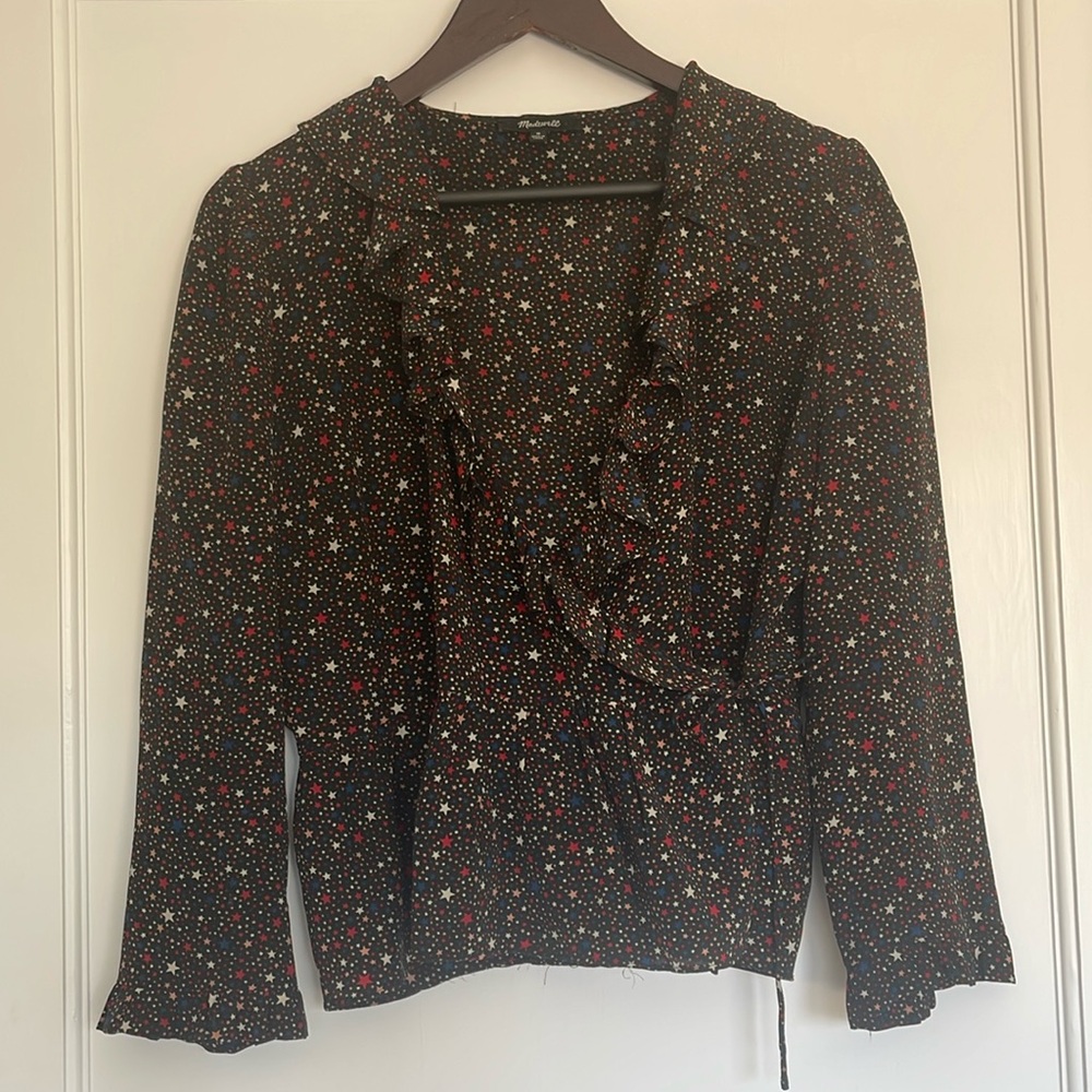 Wrap star top from Madewell